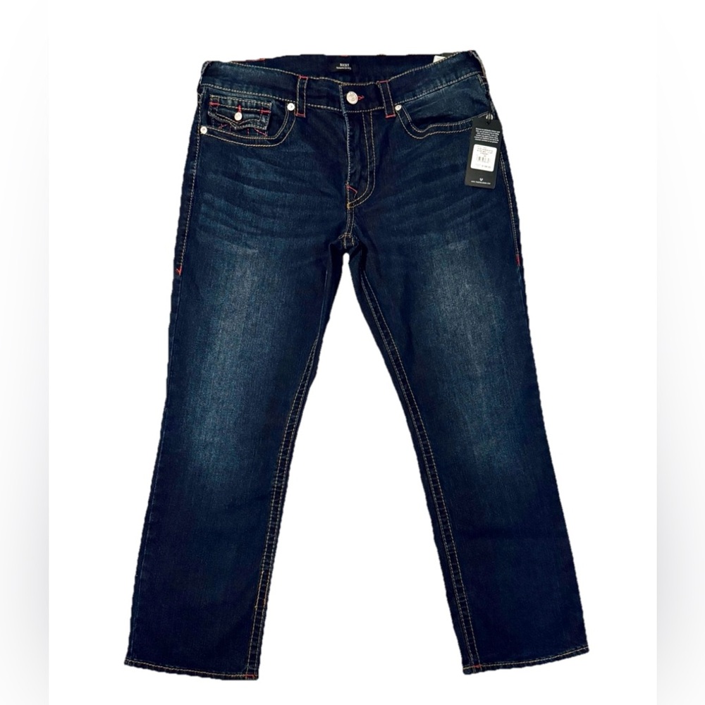 NWT Men’s True Religion Ricky Big T Flap Straight Size 36